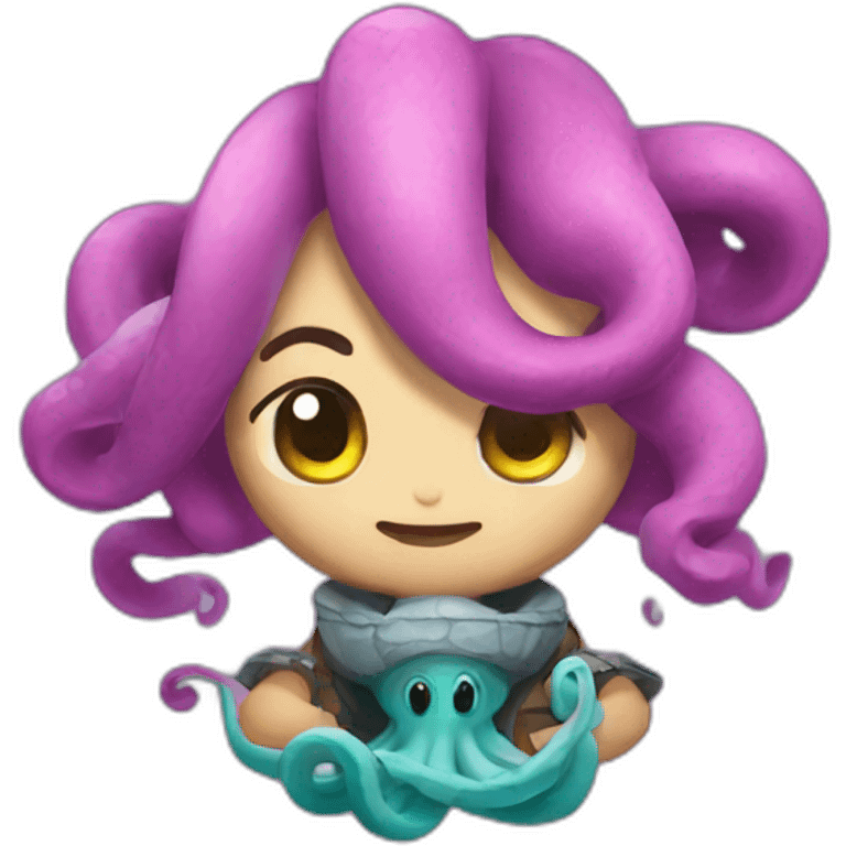 cute kraken gaming emoji