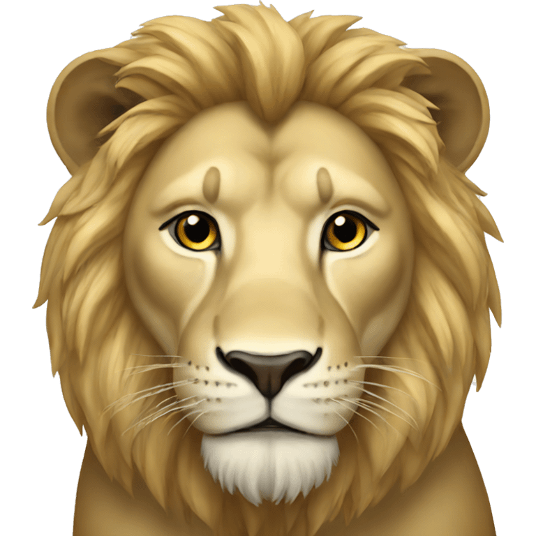 Lion white emoji