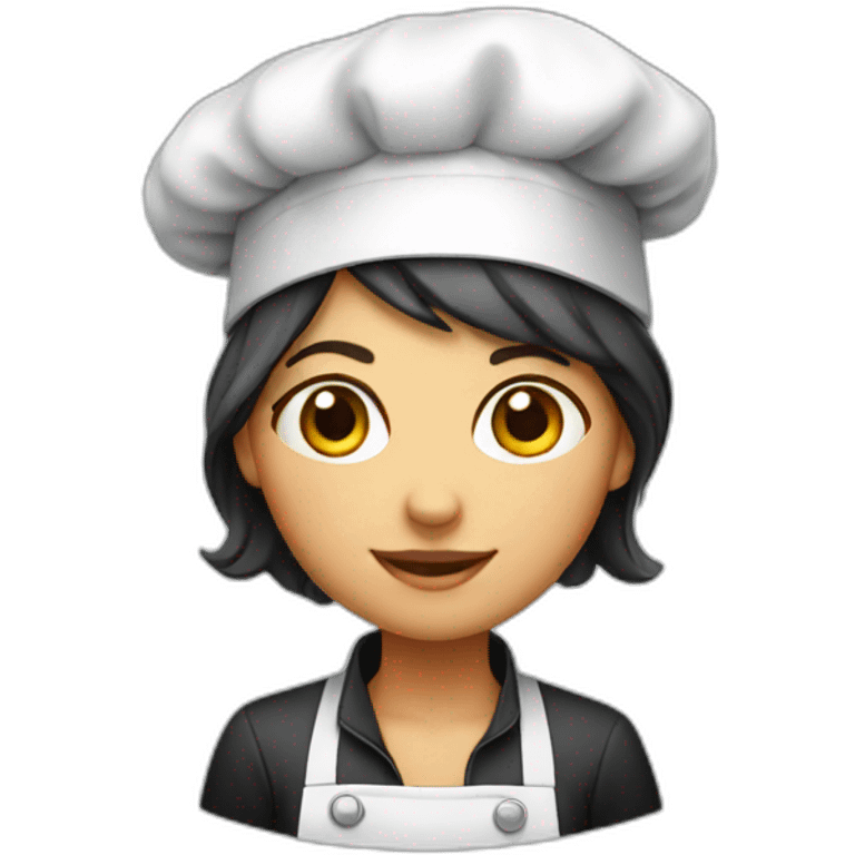 Chef girl in a cap emoji