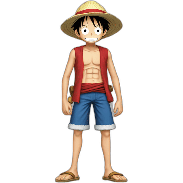 Luffy standing  emoji