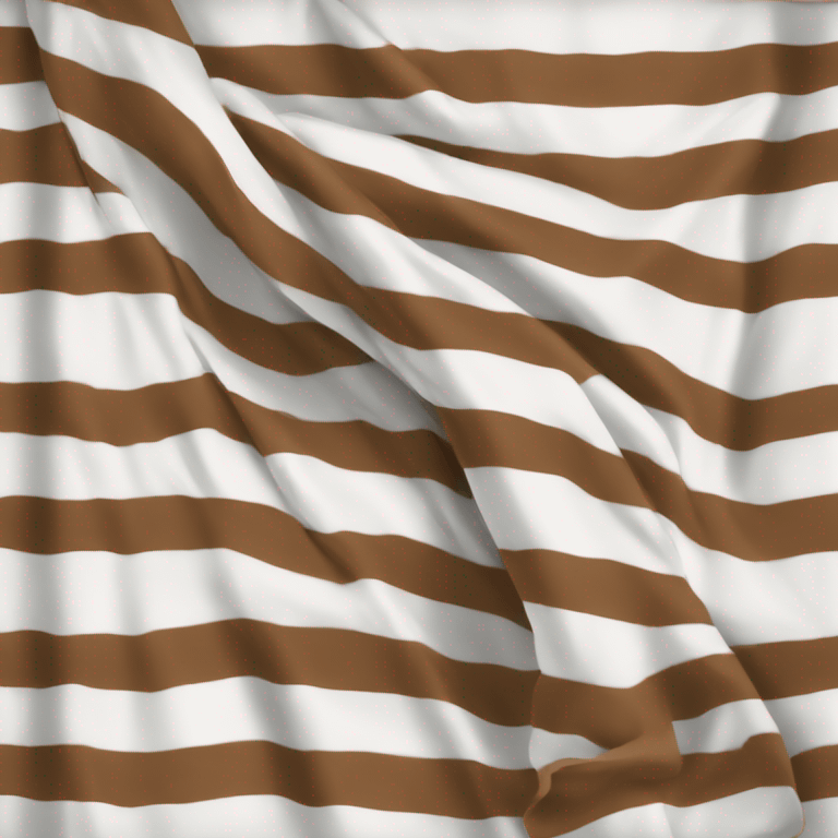 browns striped white blanket folded emoji