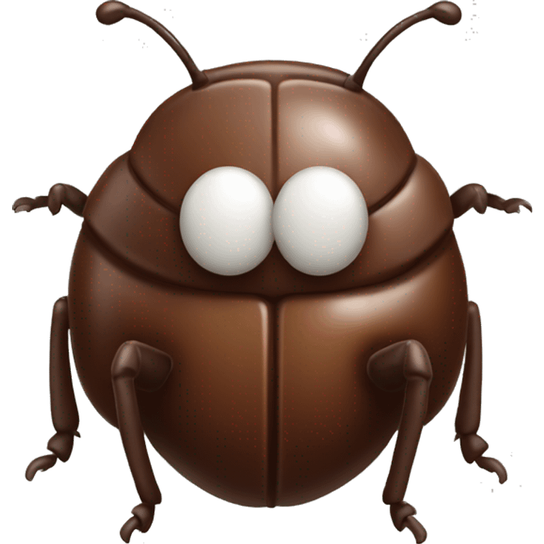 cute chocolate beetle emoji