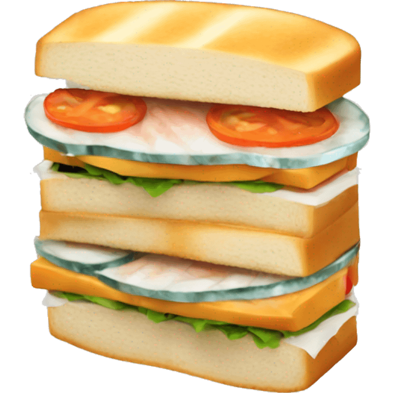 sandwich with fish emoji