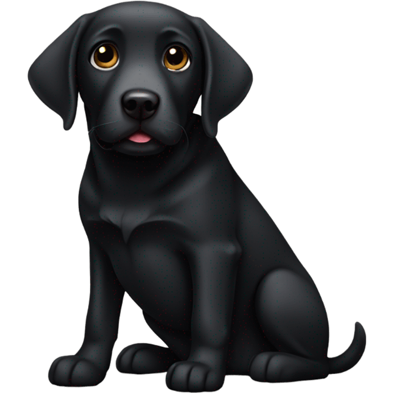 Black Labrador  emoji