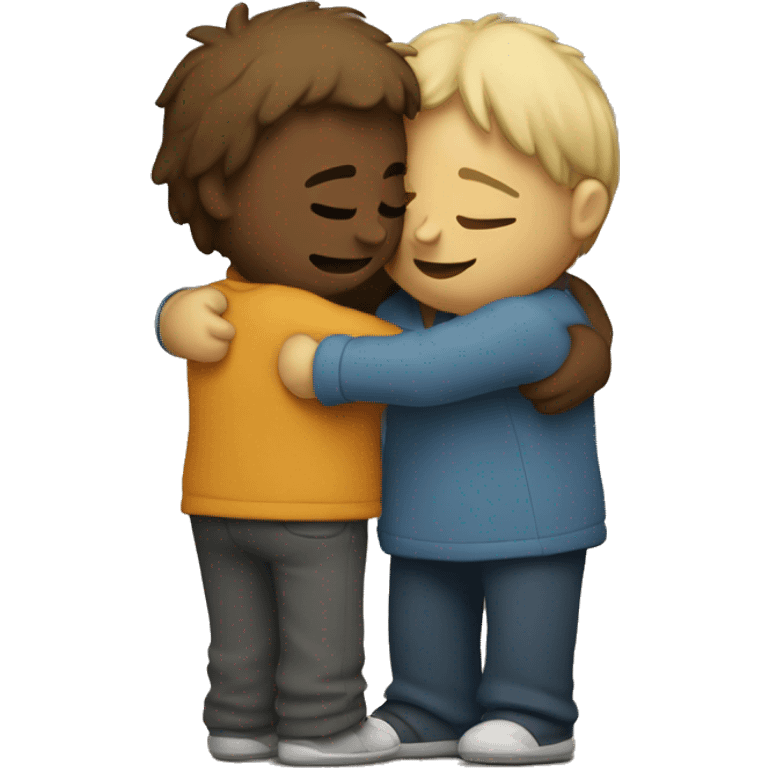 two person hug each other emoji