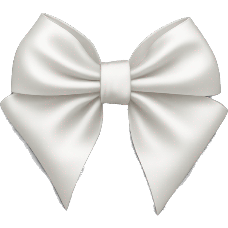 white satin bow emoji