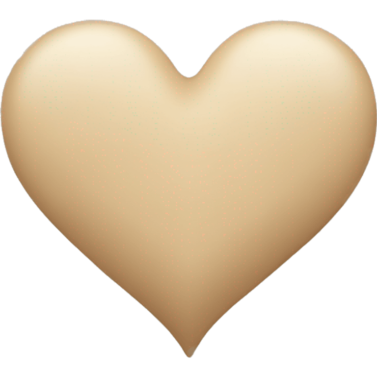 Beige heart  emoji