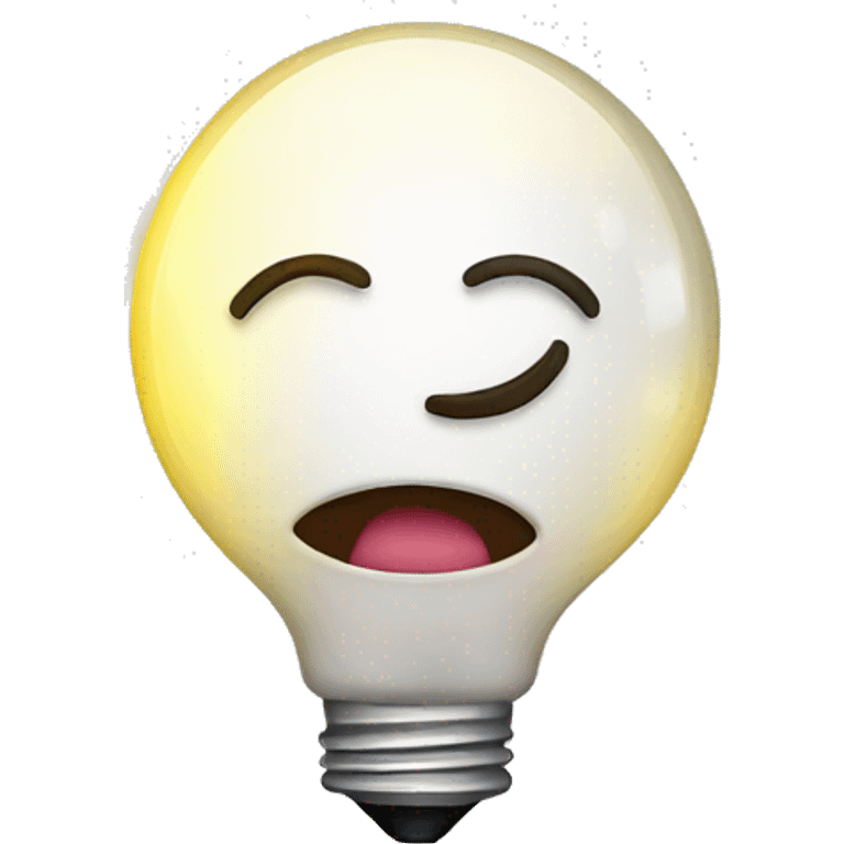 wink with lightbulb emoji