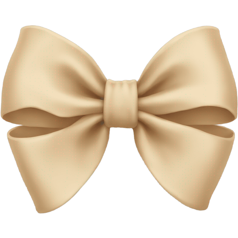 Beige bow emoji