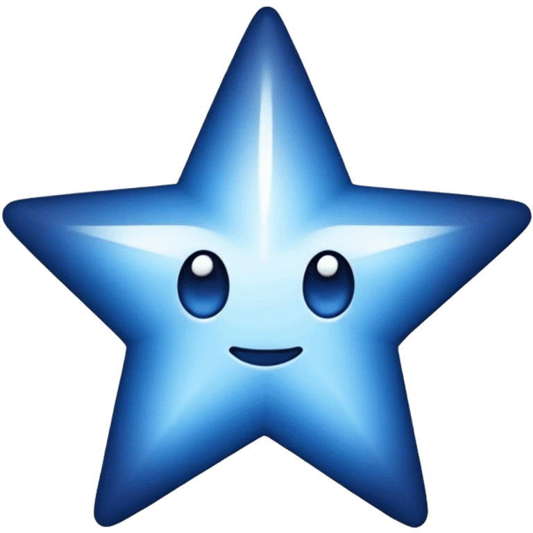 a star color blu navy  emoji