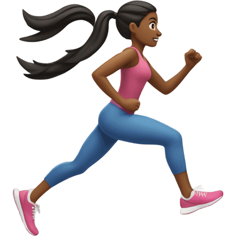 female jogger emoji