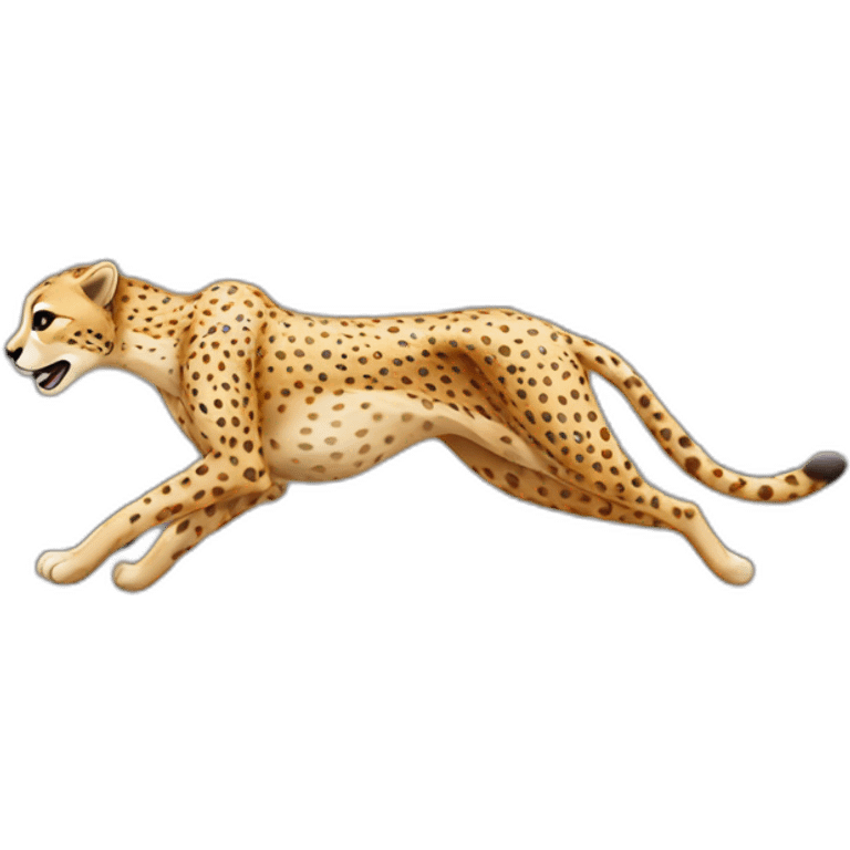 Running cheetah emoji