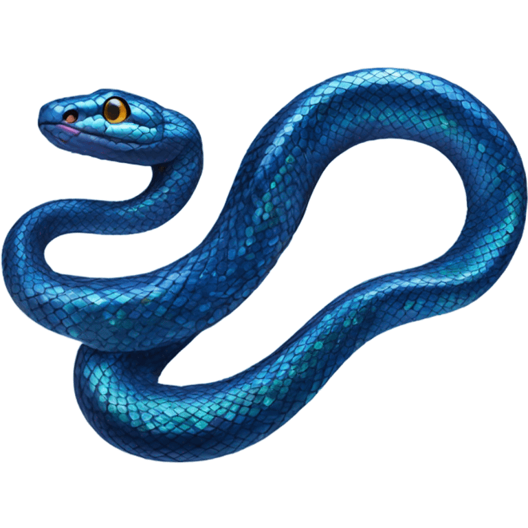 Sapphire snake emoji