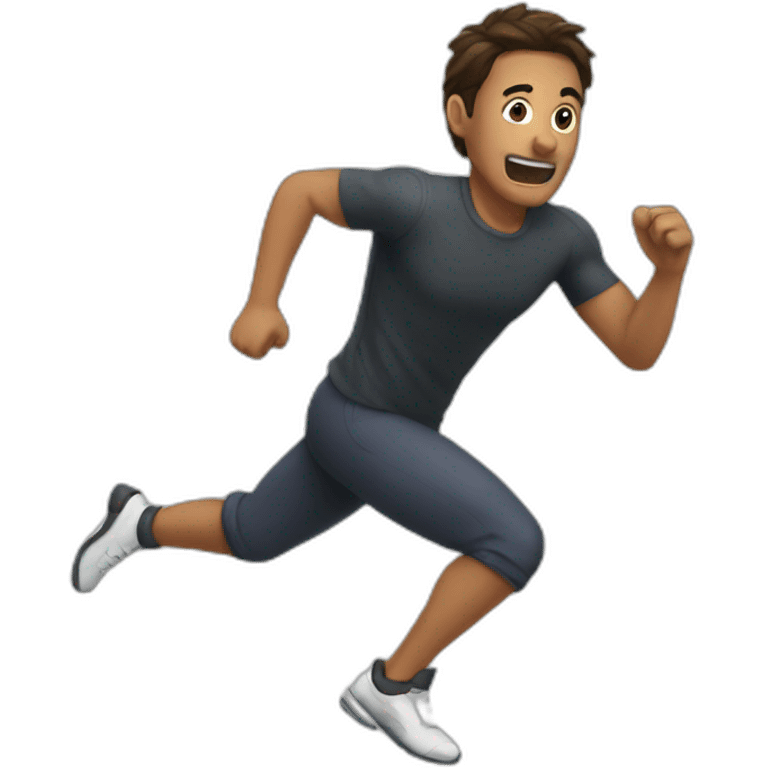 run escape emoji