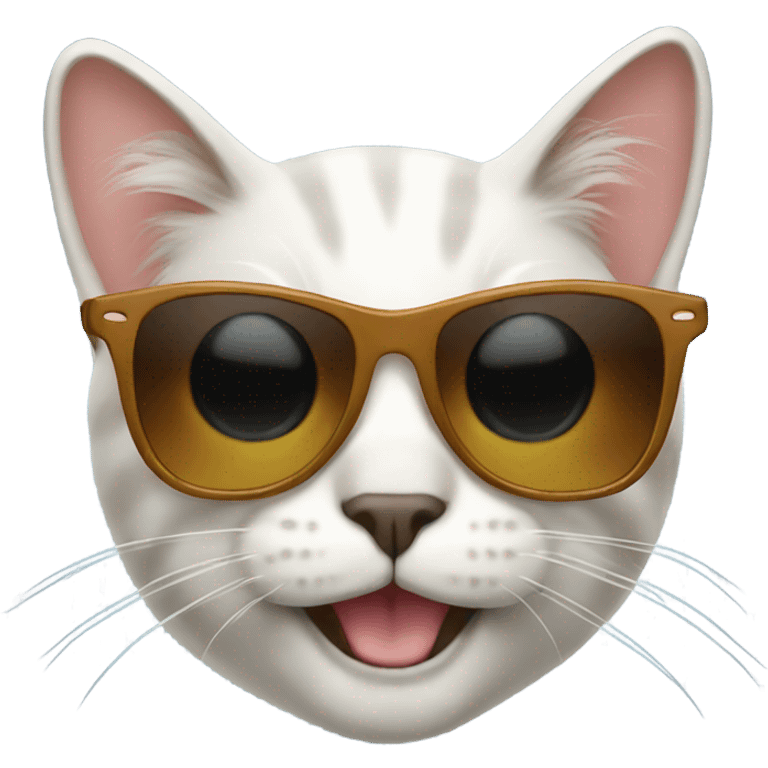 Cat with sunglasses emoji