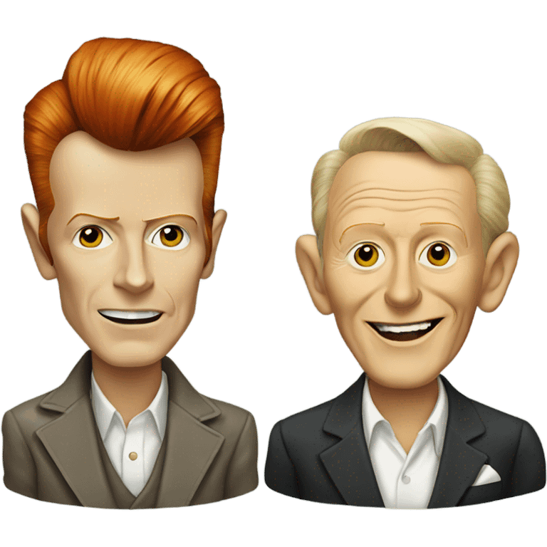 David Bowie and Bing Crosby  emoji