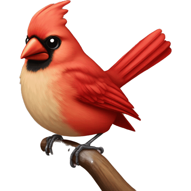 Cardinal bird emoji