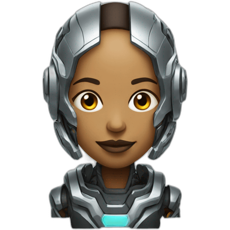 Futuristic cyborg emoji