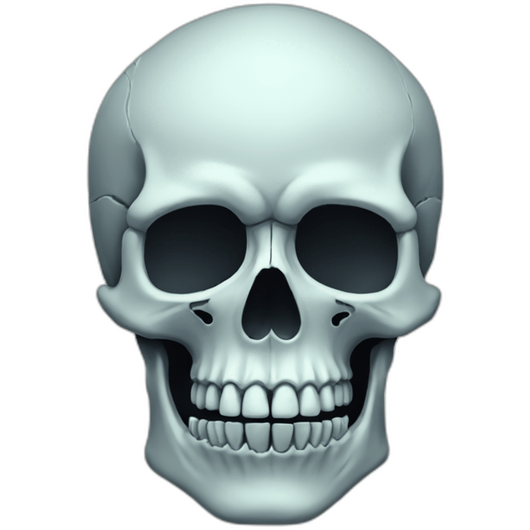 color inverted skull emoji