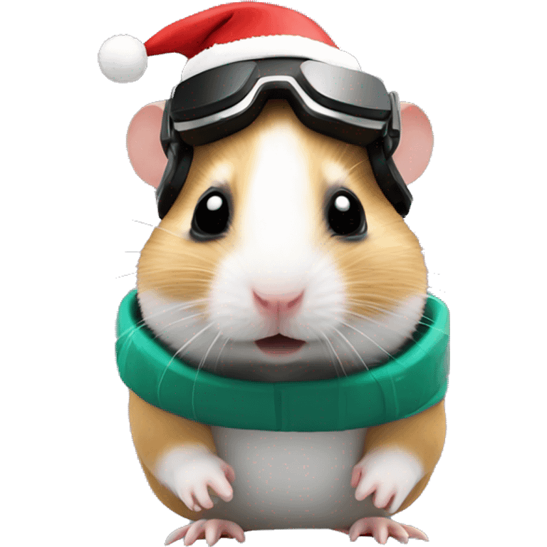 full body hamster in vr headset christmas emoji