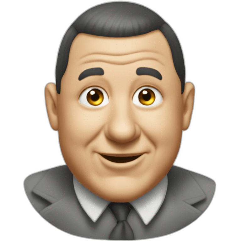 Curly Howard of the three stooges emoji