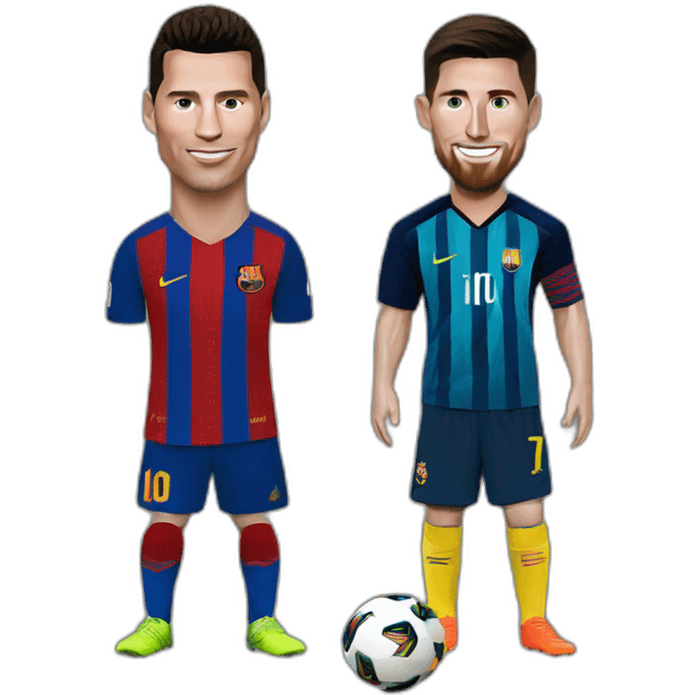 Ronaldo and Messi emoji