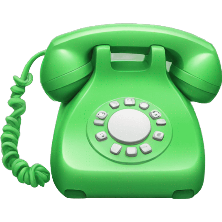 green phone  emoji