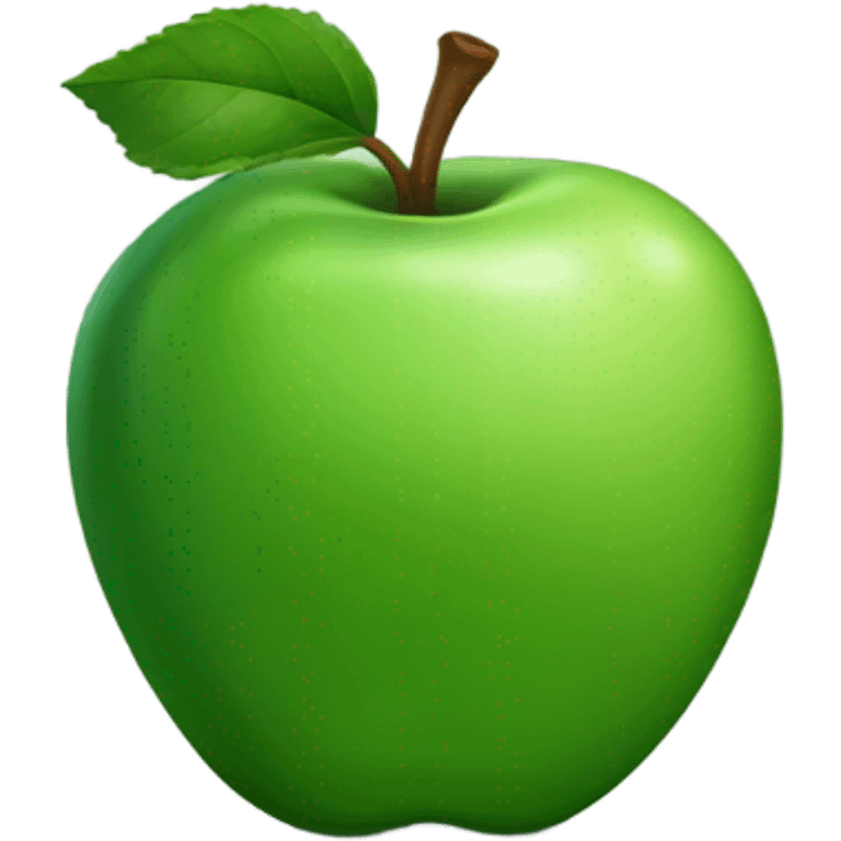 a dark green apple emoji