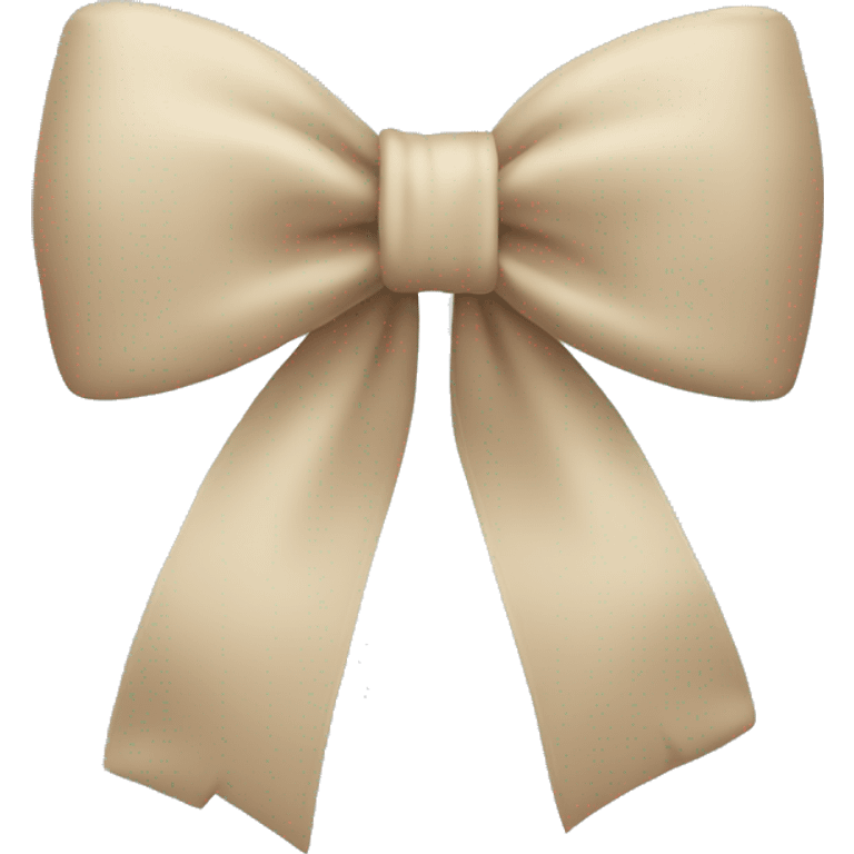 Beige bow emoji