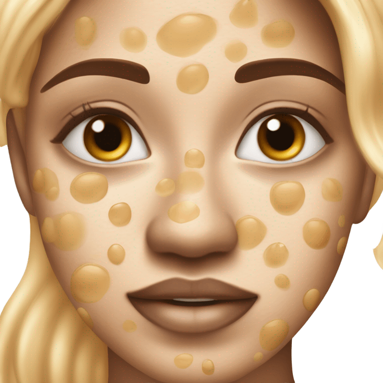 Hyperpigmentation drawing emoji