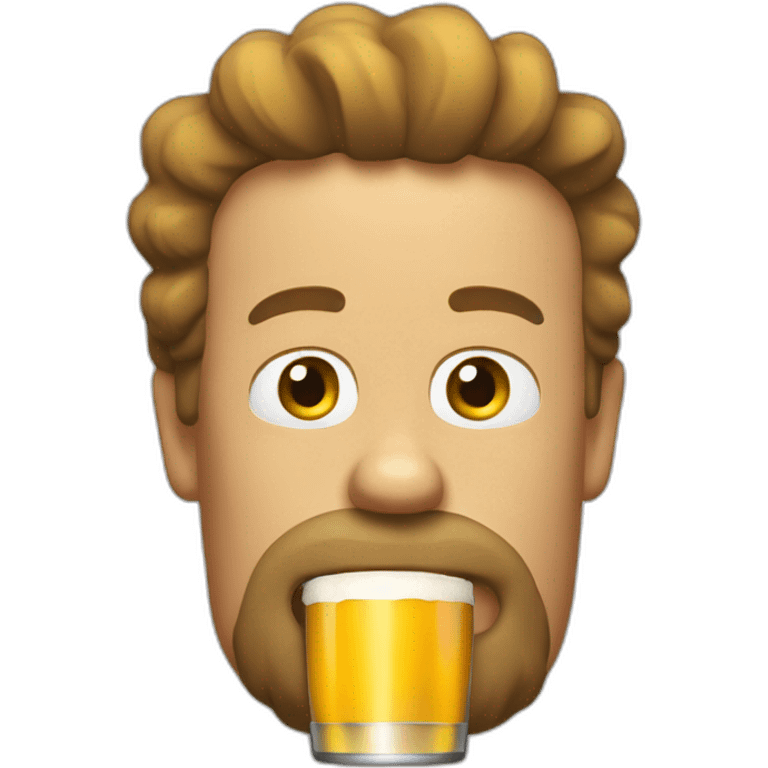 Bart qui boit une bière emoji