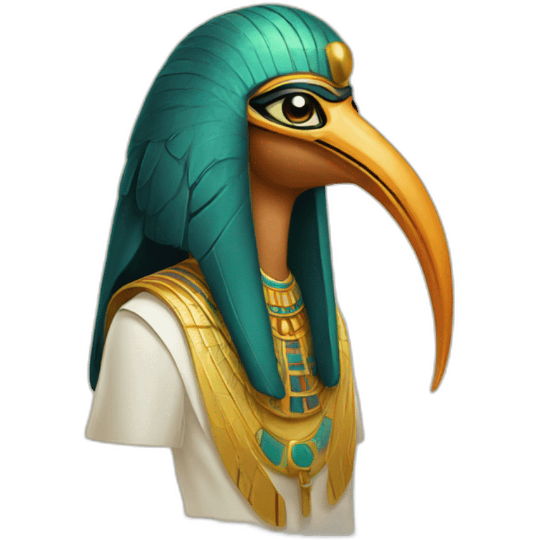 thoth egyptian with the face of ibis emoji