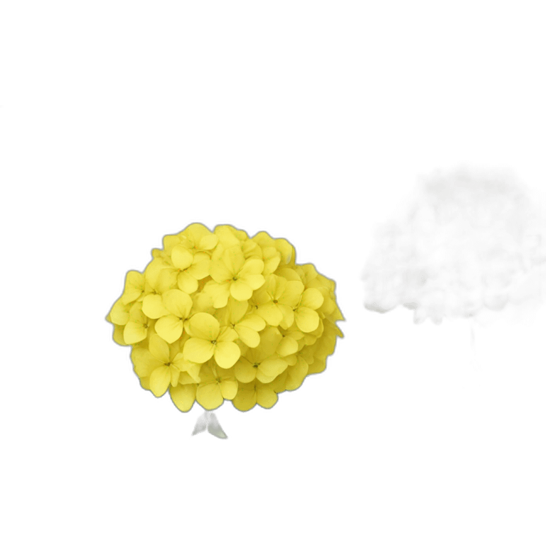 Yellow hydrangeas emoji