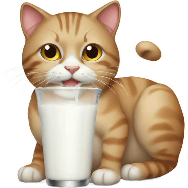 Cat that drinks milk  emoji