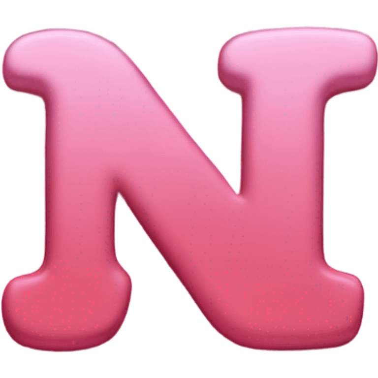 pink letters that say “ N O “ emoji