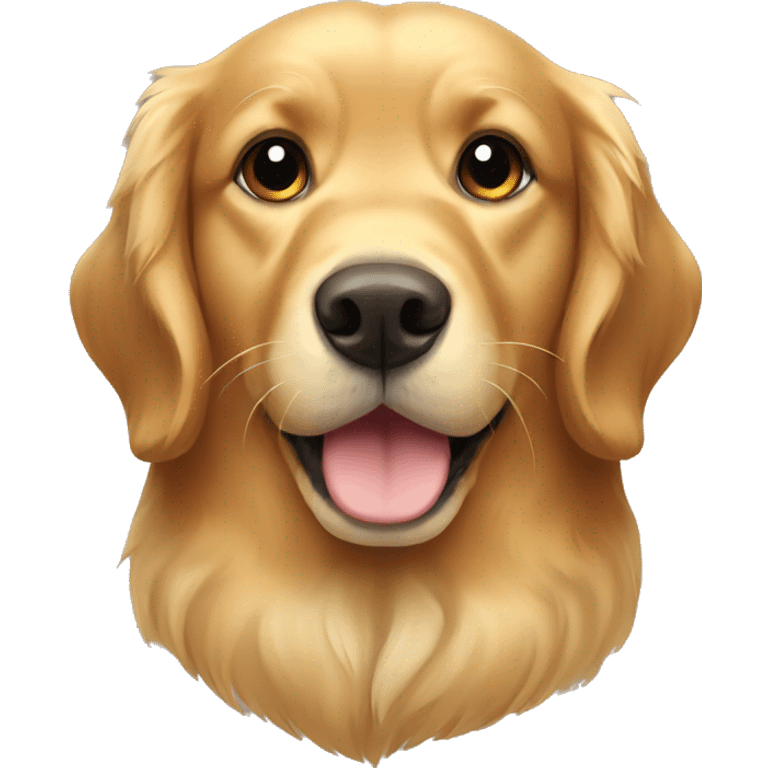 golden retriever with brown bow emoji