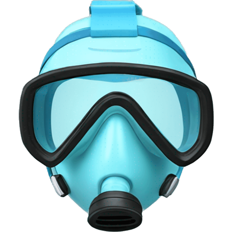 Snorkel mask light blue emoji