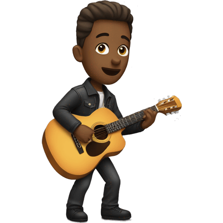 musician playing the guitar emoji