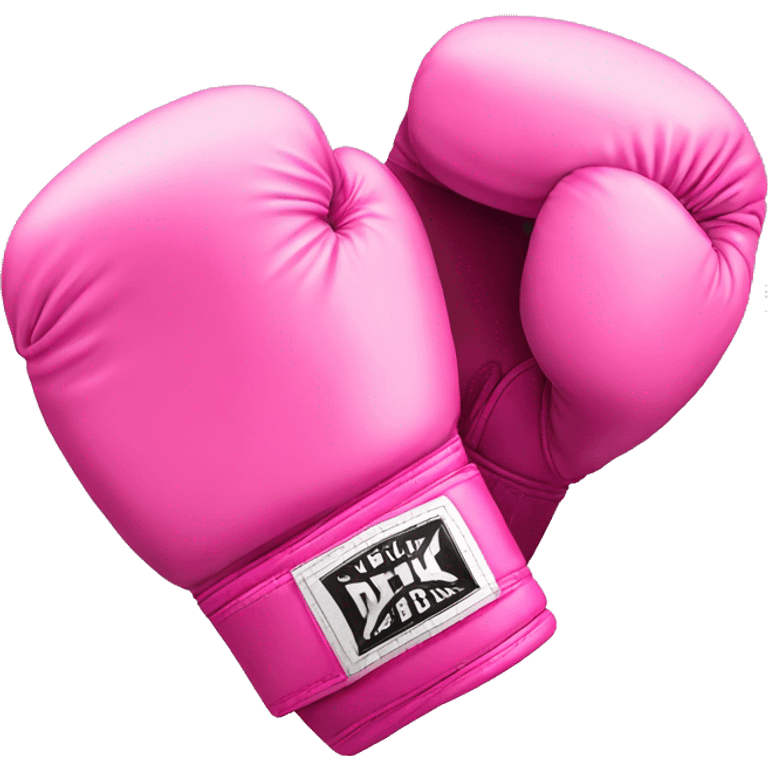 Pink boxing gloves emoji