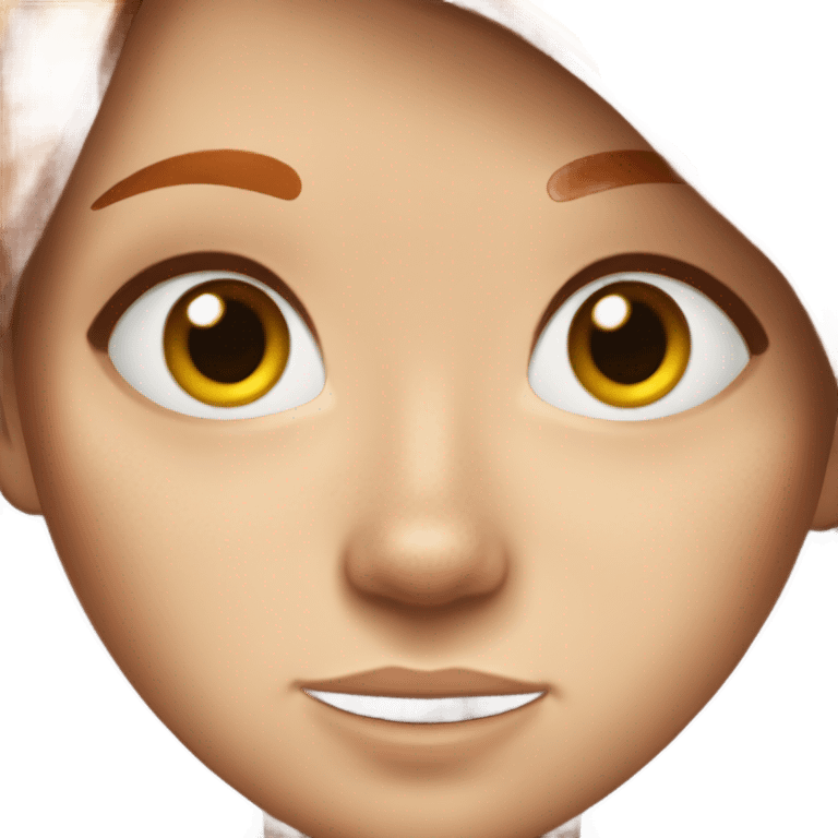 girl with red brown hair and freckles emoji