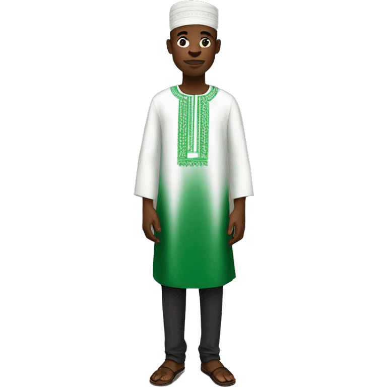 nigerian man wearing nigerian traditional clothing emoji