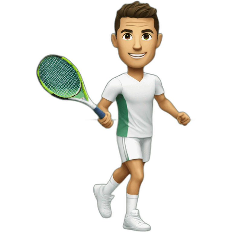 Cristiano ronaldo playing tennis emoji