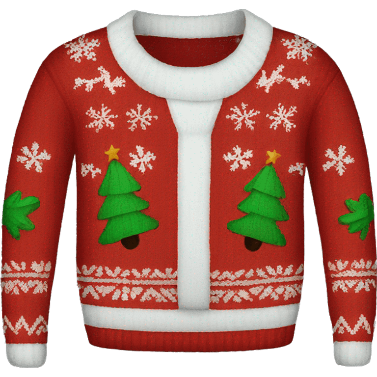 ugly christmas sweater emoji