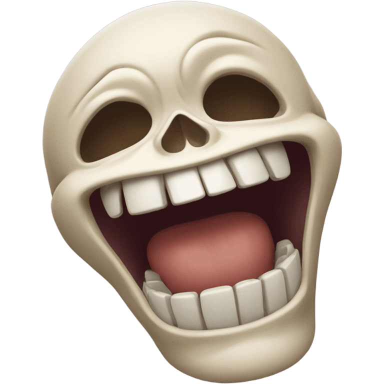 Skull laughing ￼ emoji