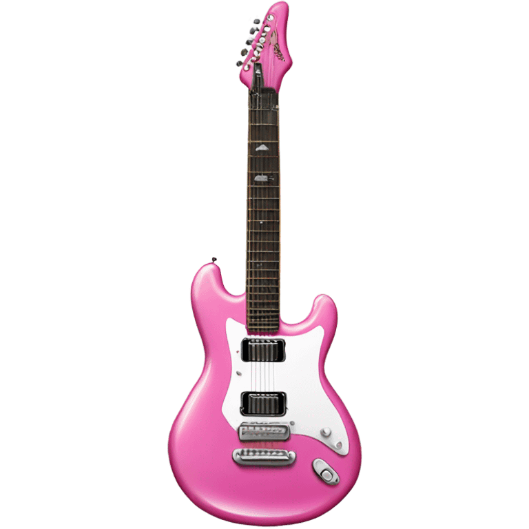 Pink electric guitar ￼ emoji