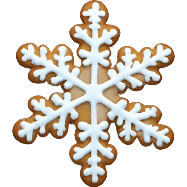 Christmas cookie snowflake shape  emoji