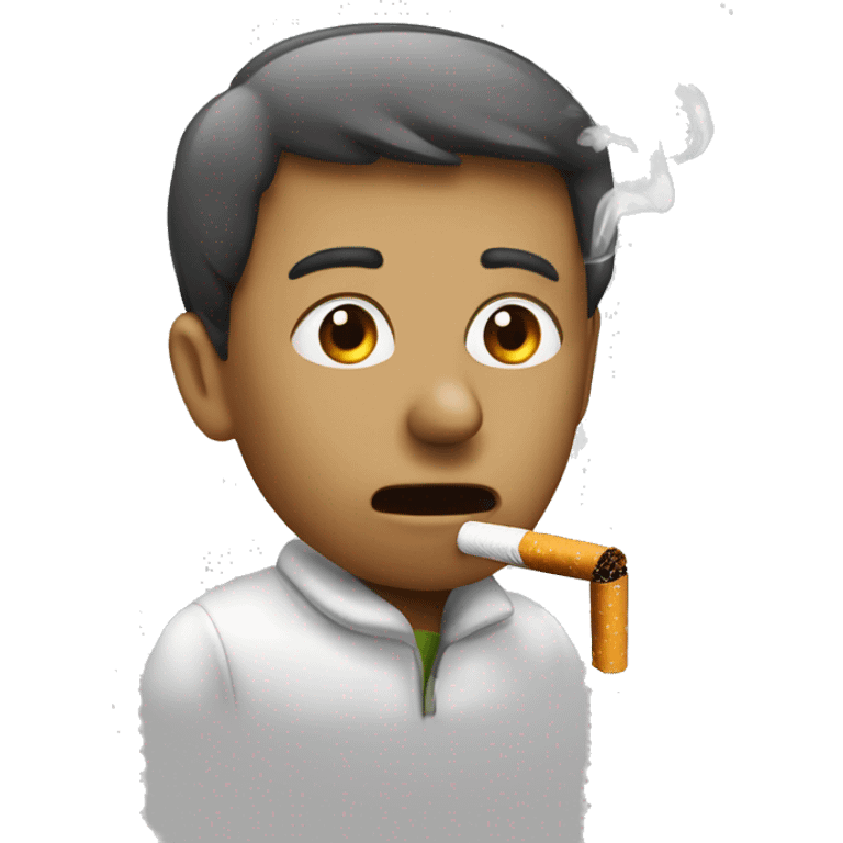 Chat fumant une cigarette  emoji