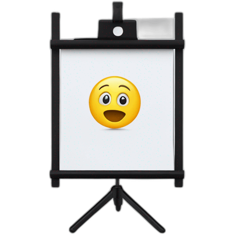 marker board Flipchart without face emoji