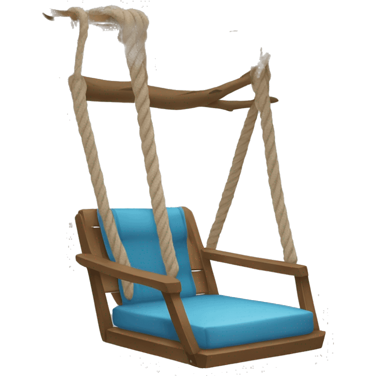 hanging rope swing chair emoji