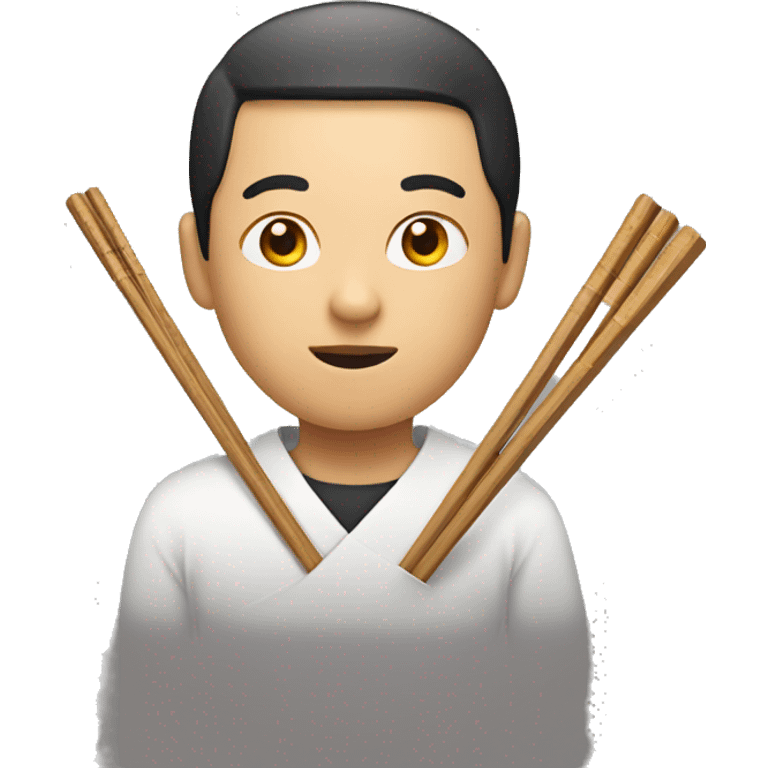 Asian with chopsticks emoji